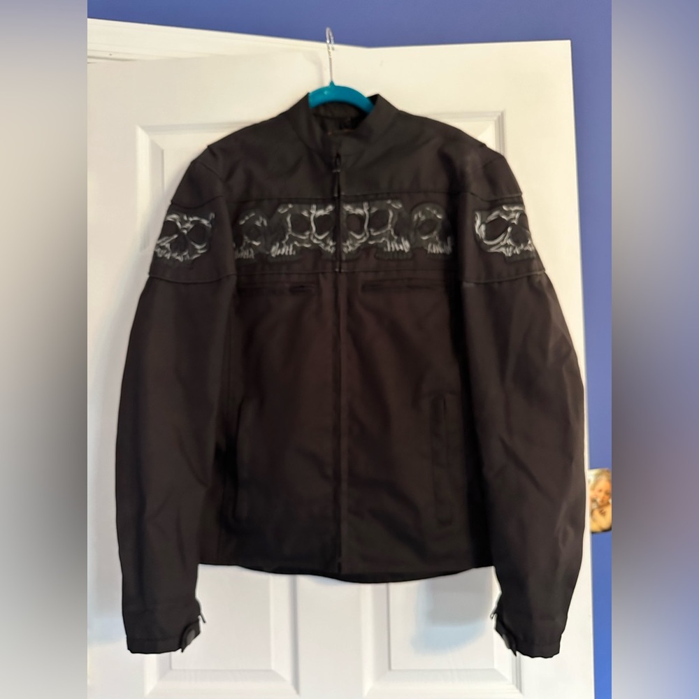 Vance Leathers woman’s textile riding jacket size large.